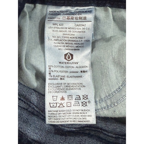 Signature by Levi Strauss Mid Rise Bootcut Jeans Dark Wash Women's W29 L34 313 - Picture 5 of 10